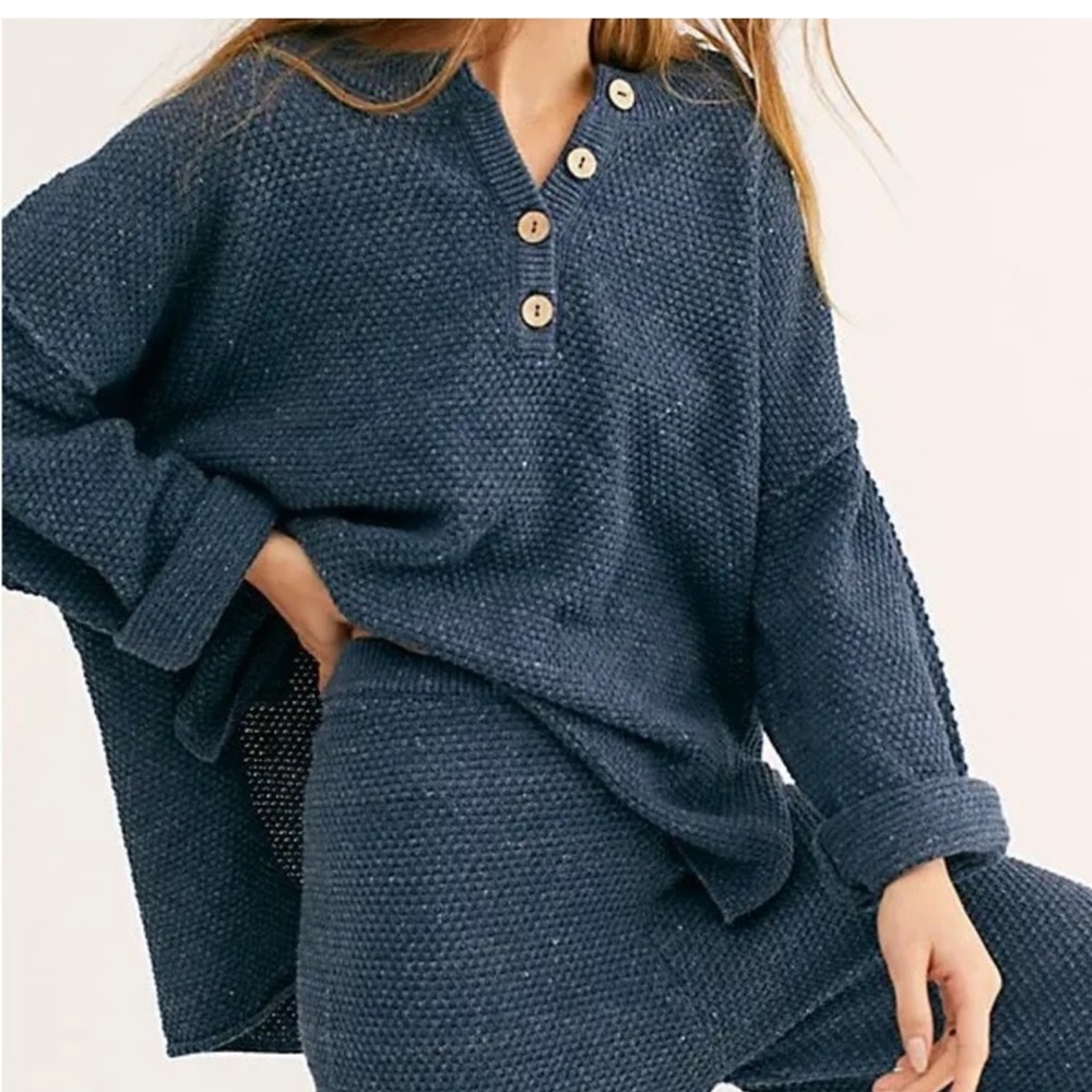 Free People Hailee Knit Sweater and Pants Set (like new)